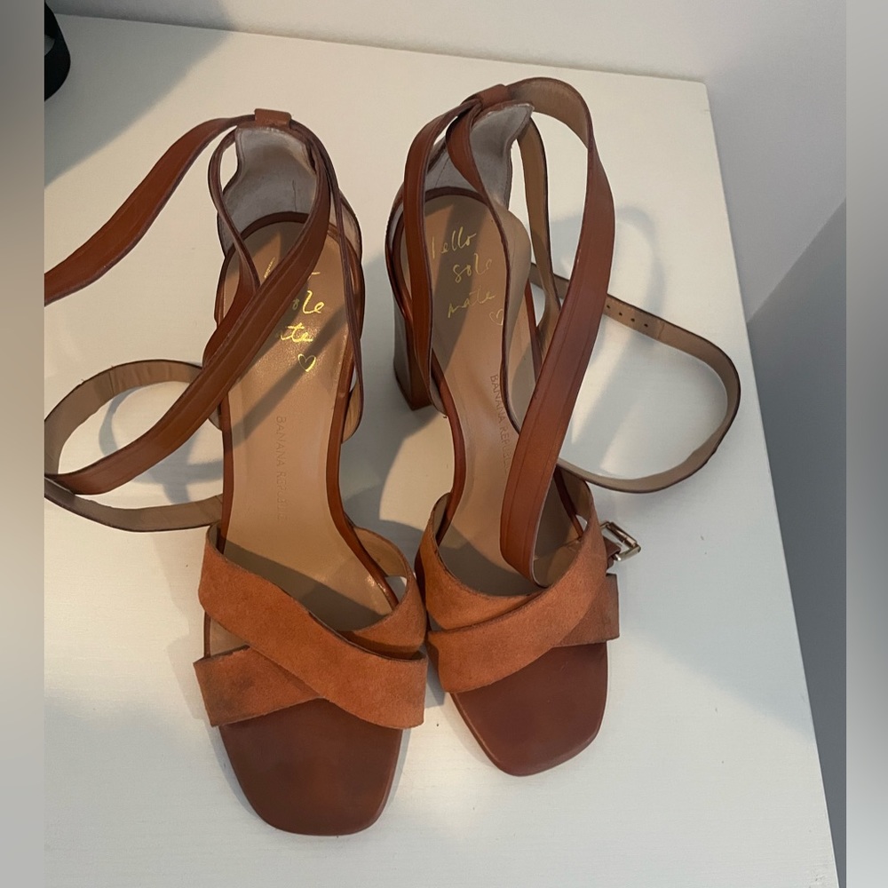 Banana Republic Suede Strap Heels